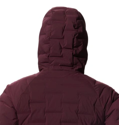 Pre-owned Mountain Hardwear Women's Standard Stretchdown Hoody, Cocoa Red, X-large