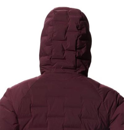 Pre-owned Mountain Hardwear Women's Stretchdown Hoody, Cocoa Red, X-large