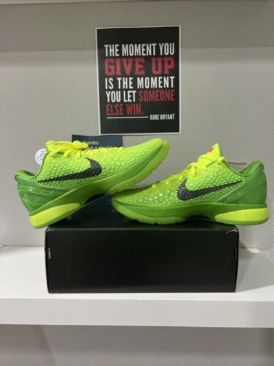 Pre-owned Kobe 6 Protro Grinch 2020 - Size 8 In Green