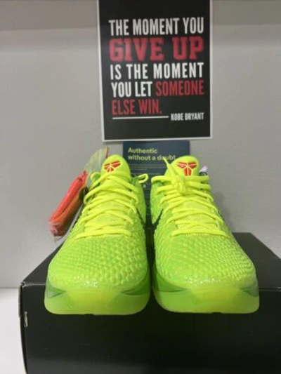 Pre-owned Kobe 6 Protro Grinch 2020 - Size 8 In Green