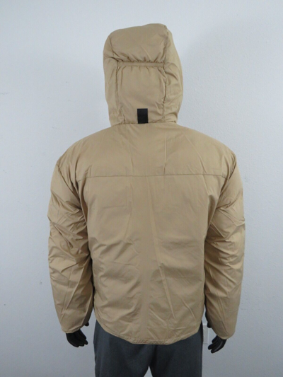 THE NORTH FACE Pre-owned Mens  Lhotse Reversible Hooded Insulated Puffer Jacket - Khaki In Khaki Tan / Utility Brown