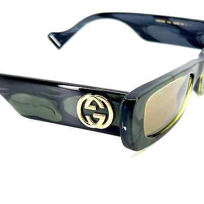 Pre-owned Gucci Sunglasses Gg0516s 014 Authentic In Green