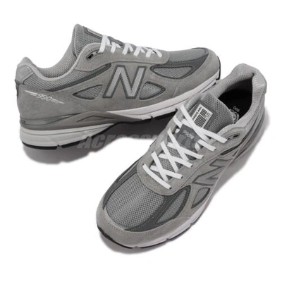 Pre-owned New Balance Balance 990 V4 Nb Grey White Men Unisex Casual Shoes Sneakers U990gr4-d
