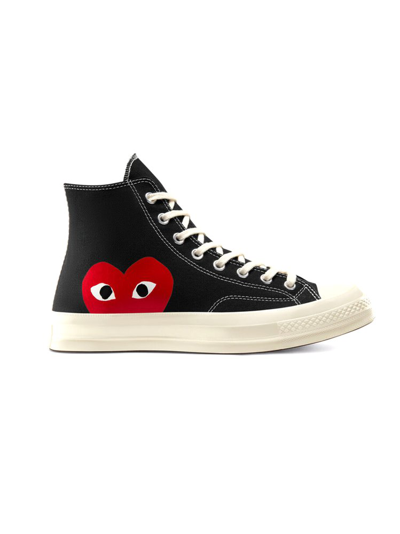 Shop Comme Des Garçons Play X Converse Chuck 70 High In Black