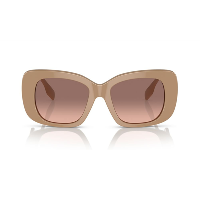 Shop Burberry Eyewear Square Frame Sunglasses In Beige