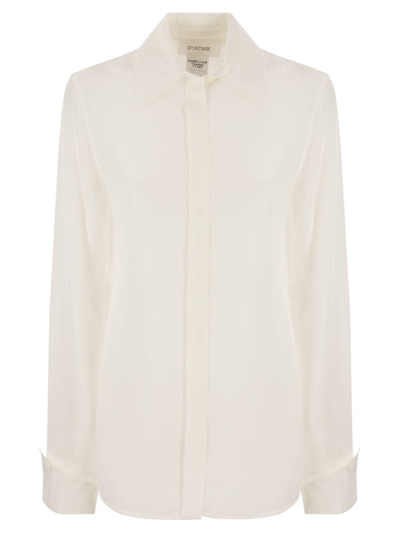 Shop Sportmax Buttoned Long In White
