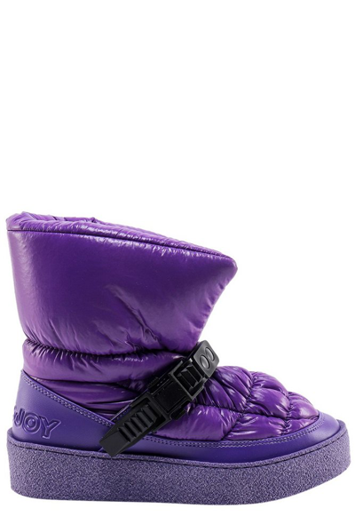 Shop Khrisjoy Quilted Snow Ankle Boots In Purple