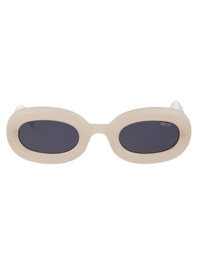 Shop Marcelo Burlon County Of Milan Maula Oval Frame Sunglasses In Multi