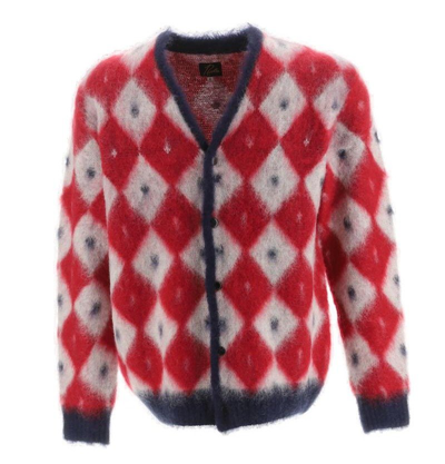 Shop Needles Patterned Buttoned Cardigan In Multi