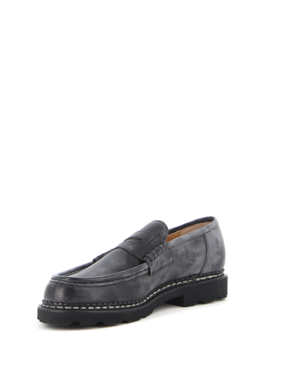 Shop Paraboot Reims Loafers In Black