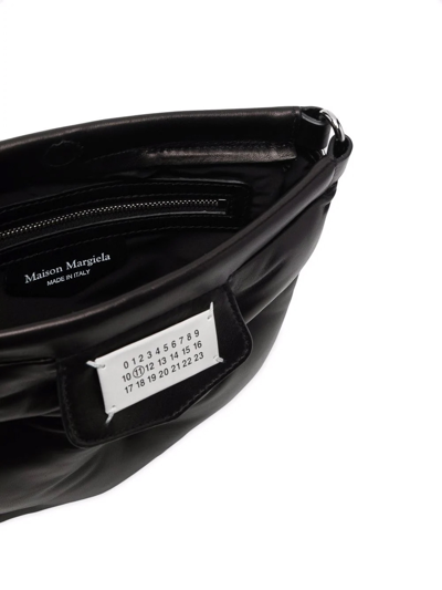 Maison Margiela Glam Slam Leather Crossbody With Adjustable Strap In Black
