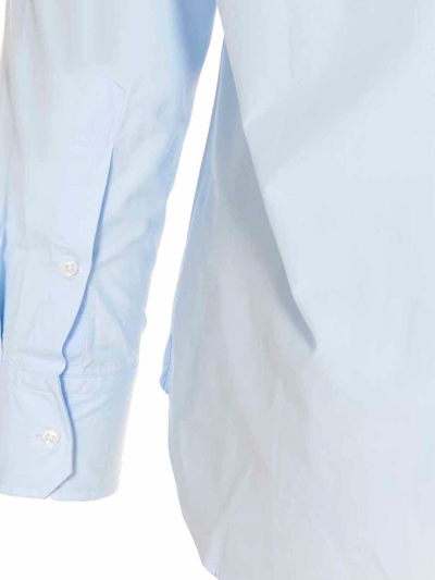 Thom Browne Mens Blue Cotton Shirt In Azul Claro