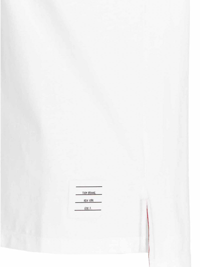 Shop Thom Browne Logo T-shirt In White