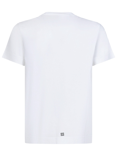 Givenchy Men White Cotton T-shirt