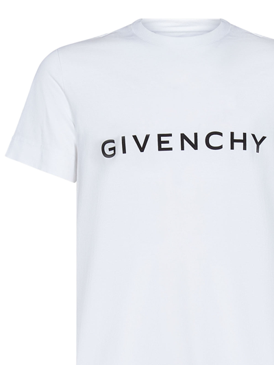Givenchy Men White Cotton T-shirt