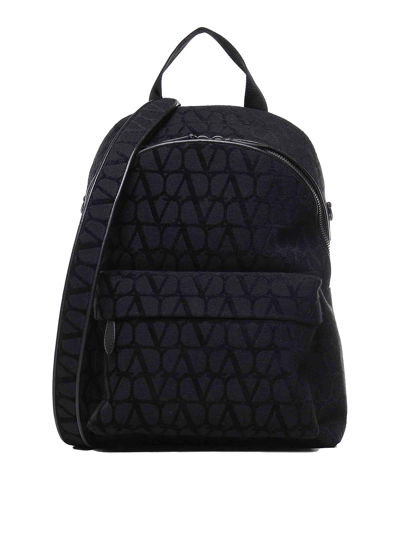 Shop Valentino Icon Backpack In Black