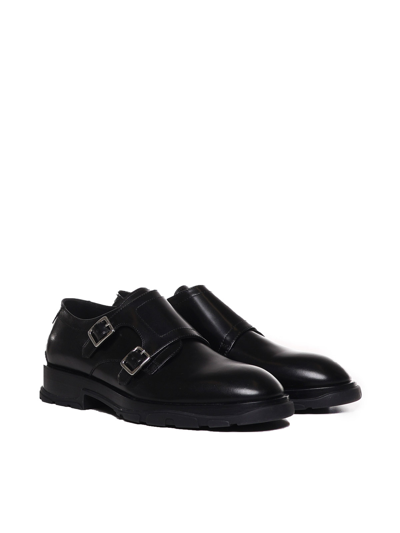 Shop Alexander Mcqueen Classic Monk Shoes In Black
