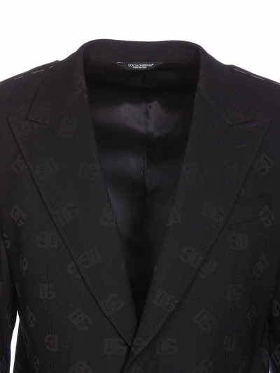 Shop Dolce & Gabbana Sicilia Dg Jacket In Black