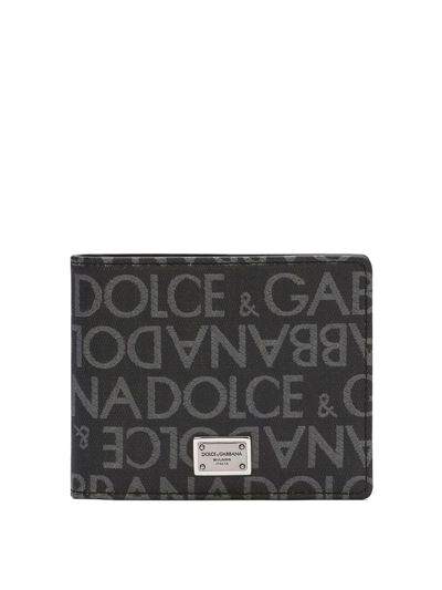 Shop Dolce & Gabbana Leather Wallet In Black