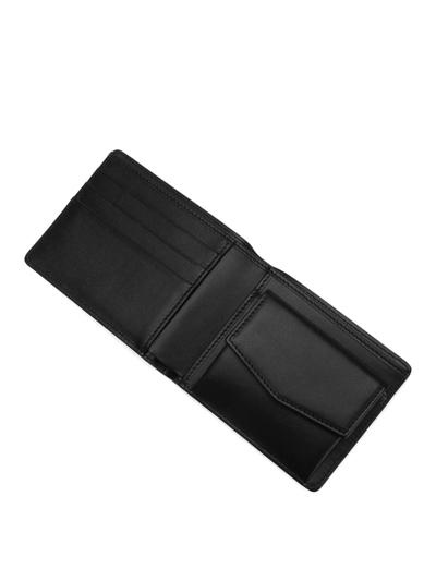 Dolce & Gabbana Coated Canvas Wallet With With All-over Logo In Black