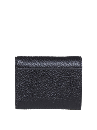 Maison Margiela Wallet In Black Leather In Black