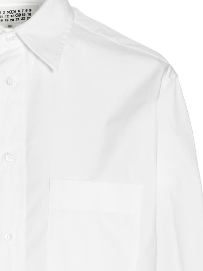 Maison Margiela White Oxford Shirt In White