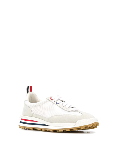 Shop Thom Browne Runner Sneakers In Crema