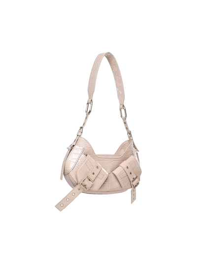 Shop Biasia Shoulder Bag Y2k.001 In Nude & Neutrals