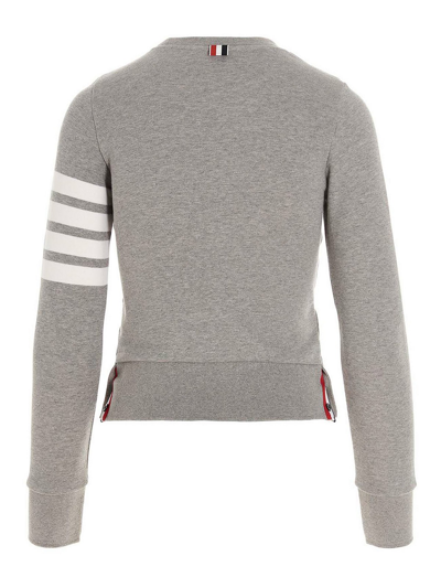 Shop Thom Browne 4 Bar Sweatshirt In Grey