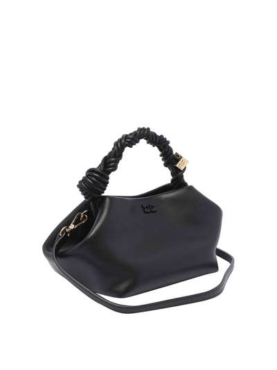 Ganni Bou Piccola Faux Leather Hand Bag In Black