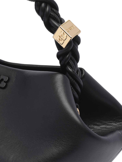 Ganni Bou Piccola Faux Leather Hand Bag In Black