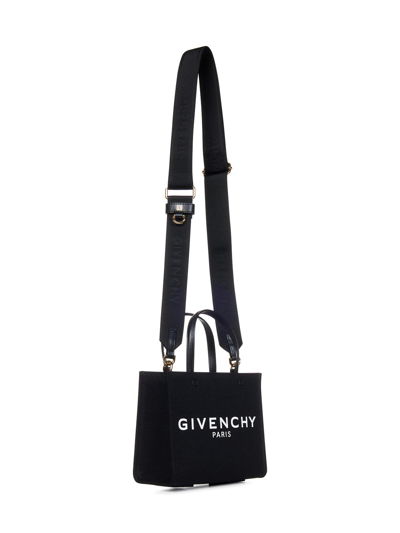 Shop Givenchy Black Canvas Mini Tote Bag