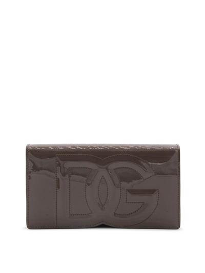 Shop Dolce & Gabbana Brown Leather Crossbody Bag