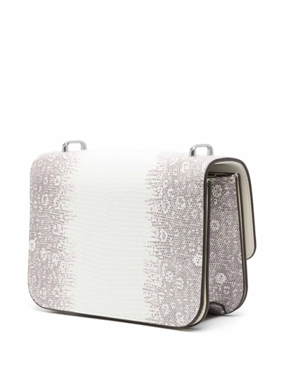 Tory Burch Eleanor Small Leather Shoulder Bag In White