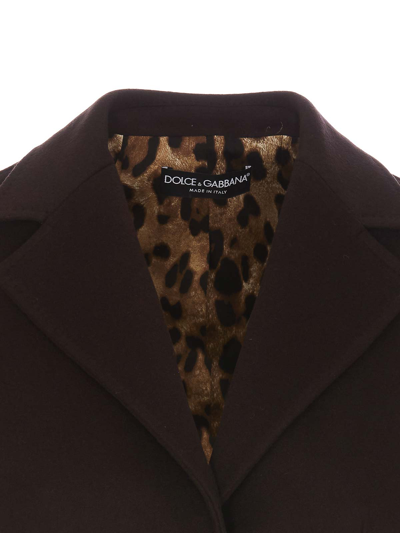 Shop Dolce & Gabbana Coat In Brown