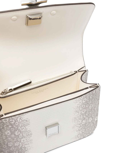 Tory Burch Eleanor Small Leather Shoulder Bag In White