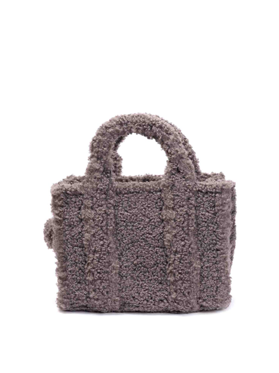 Shop Marc Jacobs The Small Teddy Tote In Grey