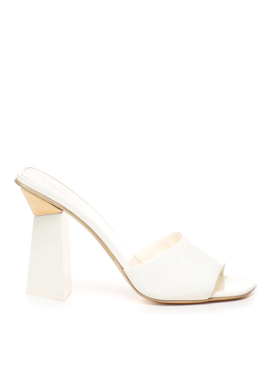 Shop Valentino Hyper One Stud Sandals In White