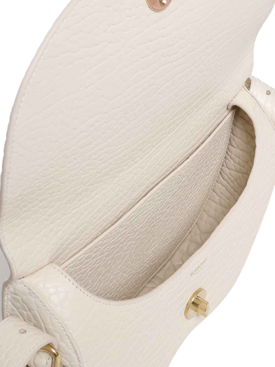 Shop Burberry Chess Shoulder Bag In Calfskin In White