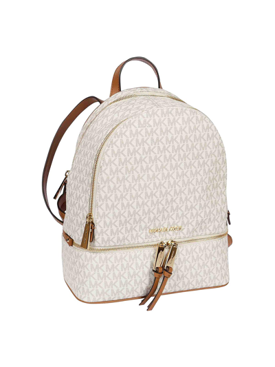 Shop Michael Kors Rhea Backpack In Cream