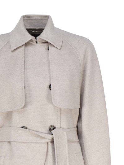 Max Mara Cappotto Falcone In Beige