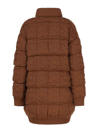 Shop Max Mara Wool Cashmere Coat In Brown