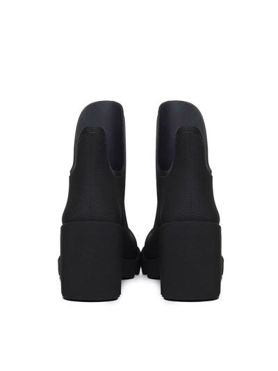 Burberry Marsh Rubber Ankle Rain Booties In Negro