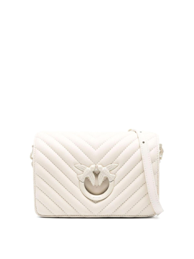 Shop Pinko Love Click Mini Bag In White