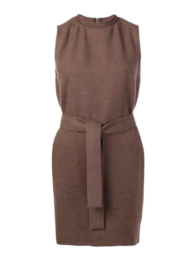 Rick Owens Sisytank Tunic Raising In Brown