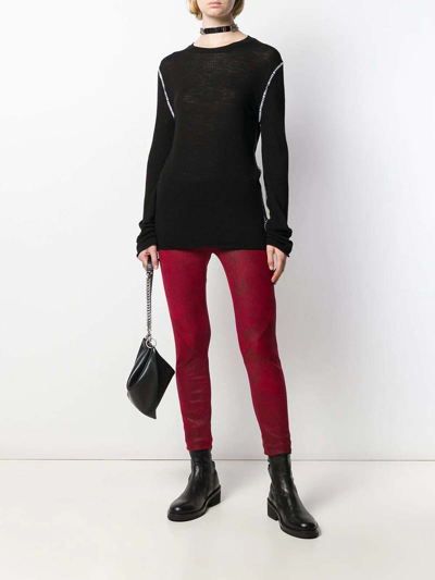 Ann Demeulemeester Julius Skinny Trousers In Rojo