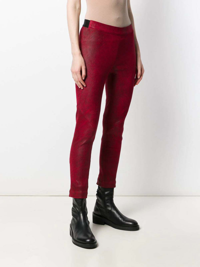 Ann Demeulemeester Julius Skinny Trousers In Rojo