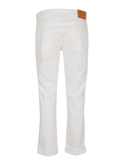 Stella Mccartney Stretch Bootcut Five-pocket Jeans In White