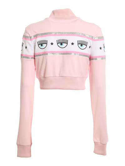 Chiara Ferragni Maxilogomania Two-piece Tracksuit In Pink