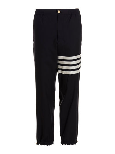 Thom Browne 4-bar Stripe Tailored Trousers In Blue